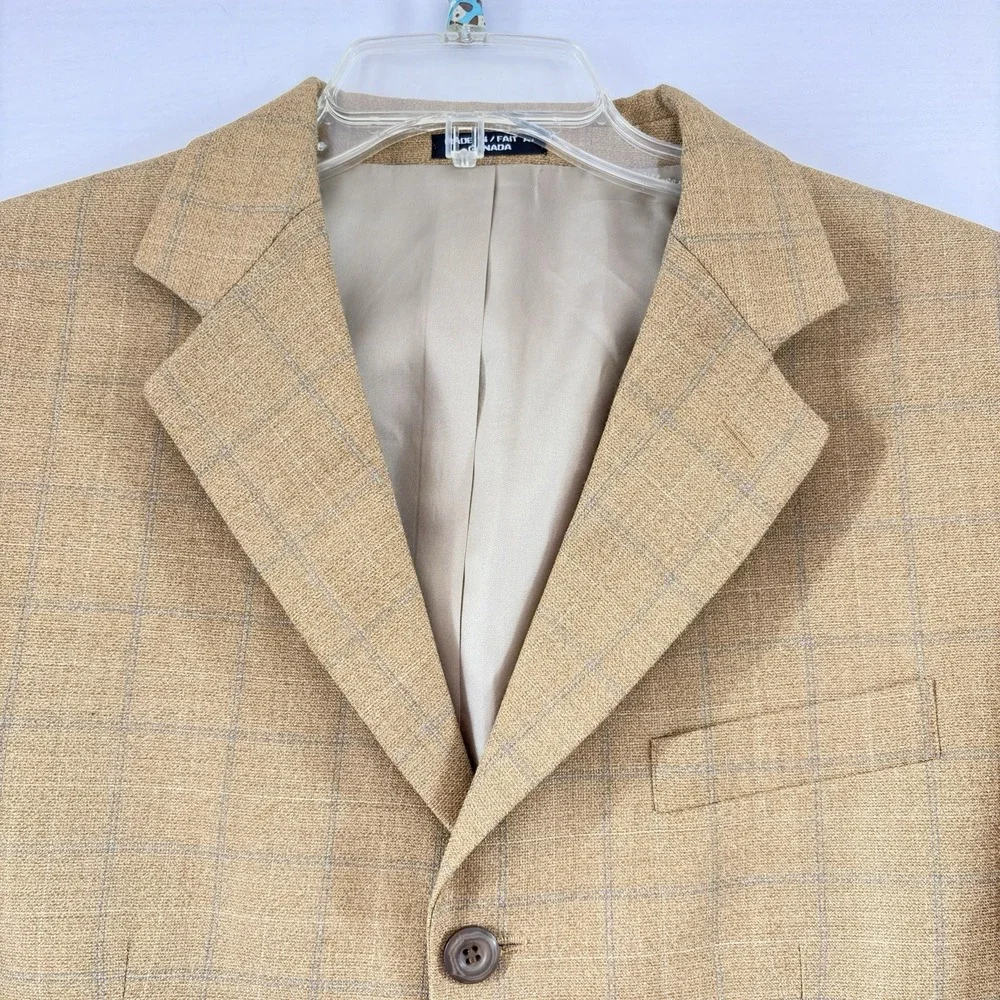 Como Milano Collection Carmel Plaid‎ 3 button Lightweight Sport Coat